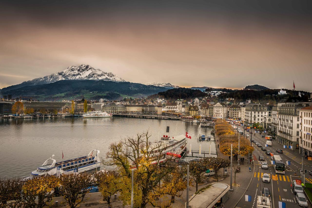 Lucerne Lake View Apartments Luaran gambar