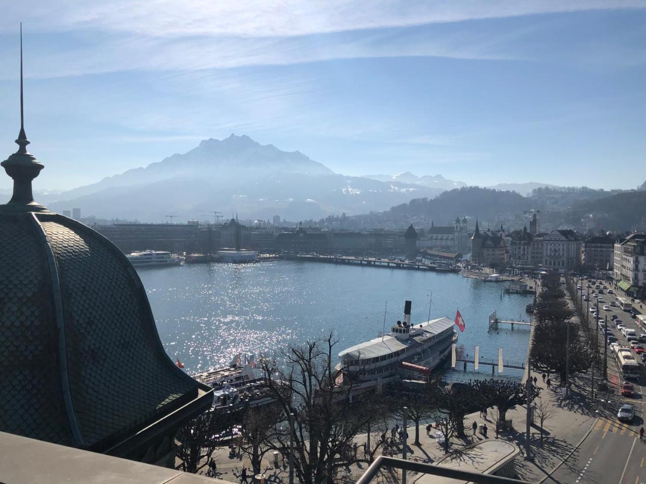 Lucerne Lake View Apartments Luaran gambar
